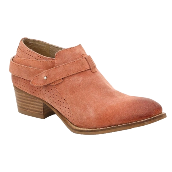 Charles by Charles David Yesenia Suede Leather Paprika Pink Booties - Picture 1 of 9